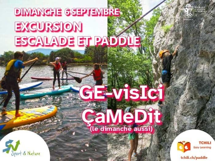 GE-visIci ÇaMeDit: Journée Excursion Escalade & Découverte Stand Up Paddle pour enfants et ados · photo 1
