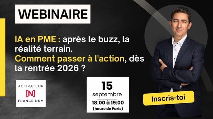 IA en PME : après le buzz, la réalité terrain. Comment passer à l'action, dès la rentrée 2026 ? · photo 1