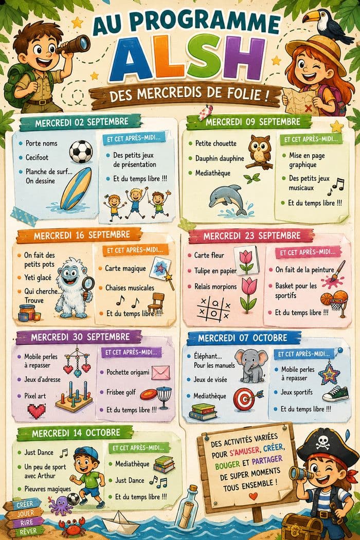 Programme ALSH Jules Verne - Bonne rentrée !!! · photo 1