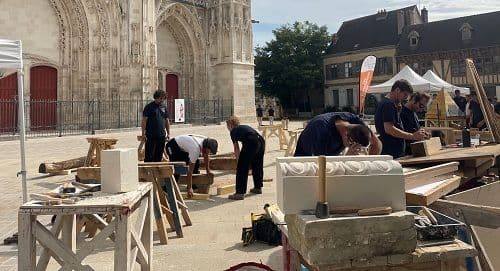 Démonstration de métiers liés à la restauration du patrimoine · photo 1