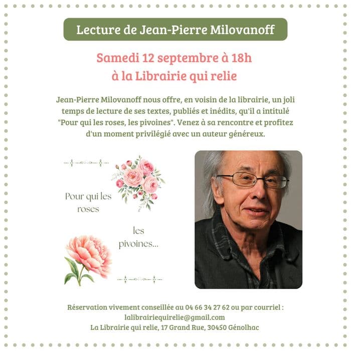 Lecture "Pour qui les roses, les pivoines" · photo 1