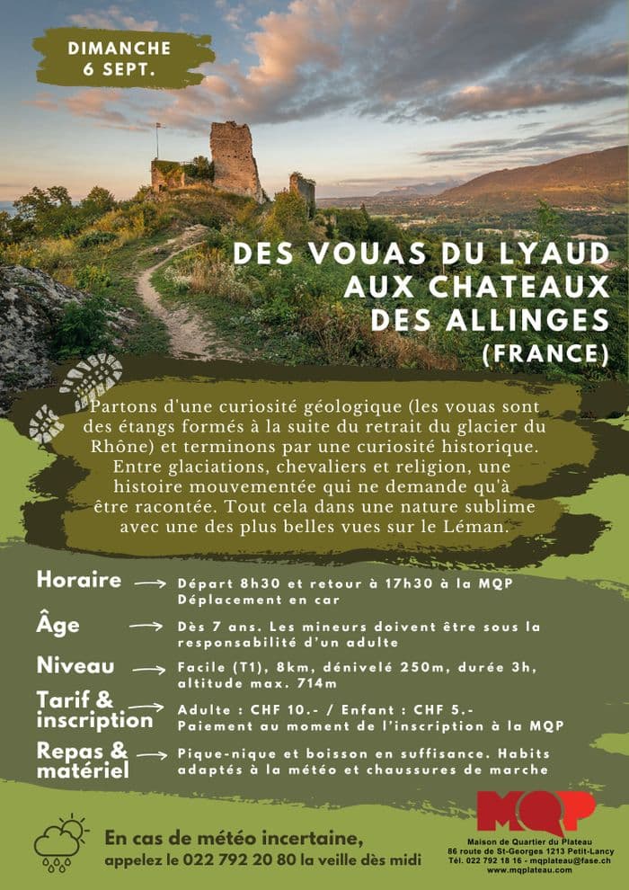 Des Vouas du Lyaud aux chateaux d'Allinges (France) · photo 1