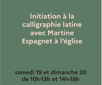 Atelier : initiation à la calligraphie latine · photo 1