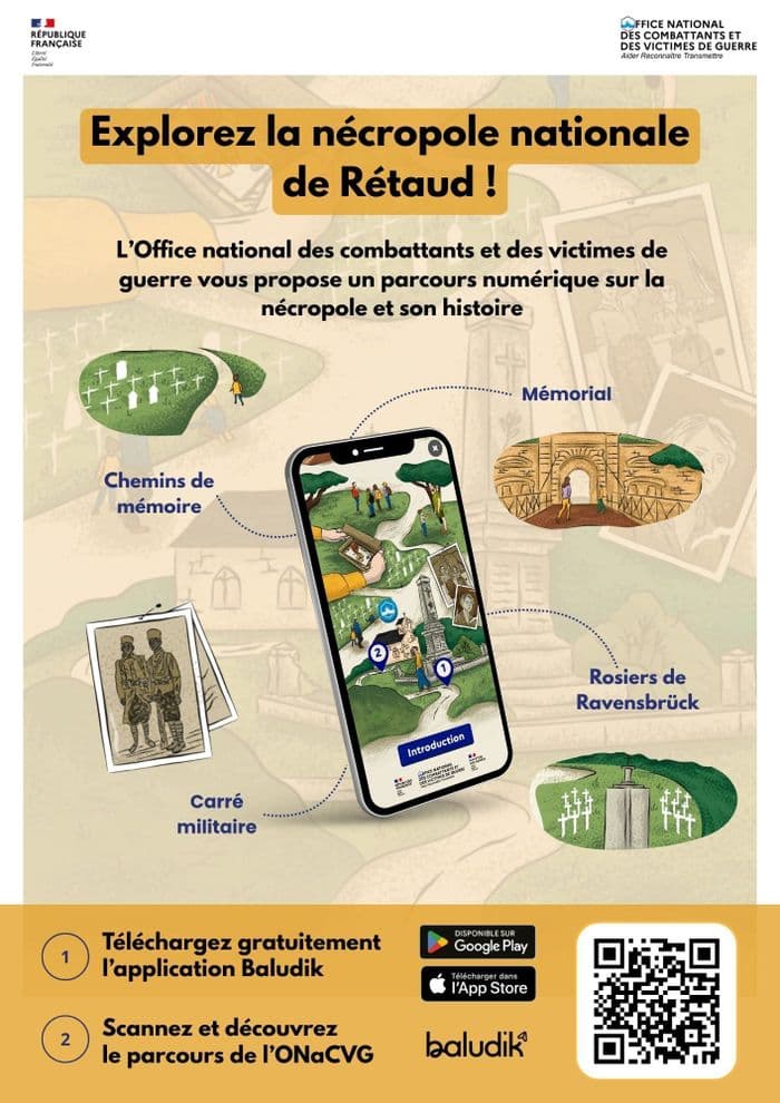 Parcours Baludik : à la découverte de la nécropole nationale de Rétaud · photo 1
