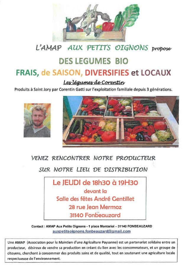 Association AMAP et les légumes Bio - Les jeudis · photo 1