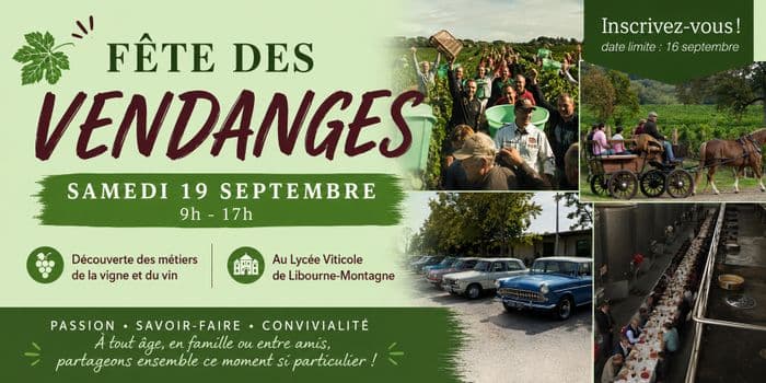 Fête des vendanges du Lycée viticole de Libourne Montaigne · photo 1