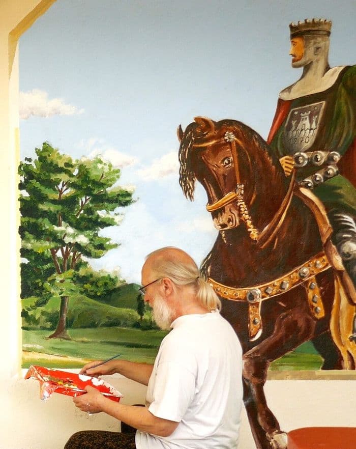 Le Trompe-l’œil à travers l’histoire par Carolus, pionnier du "street art" en Suisse, artiste aujourd'hui installé en Do · photo 1
