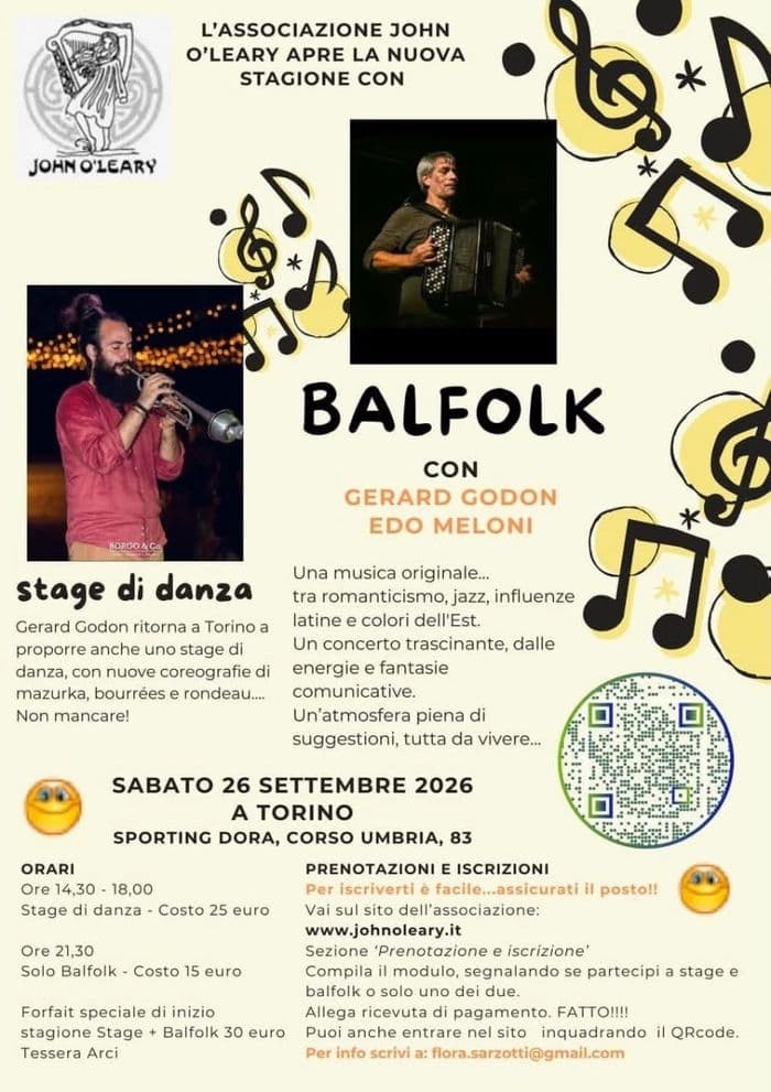 Stage e Balfolk con Gerard Godon e Edo Meloni · photo 1