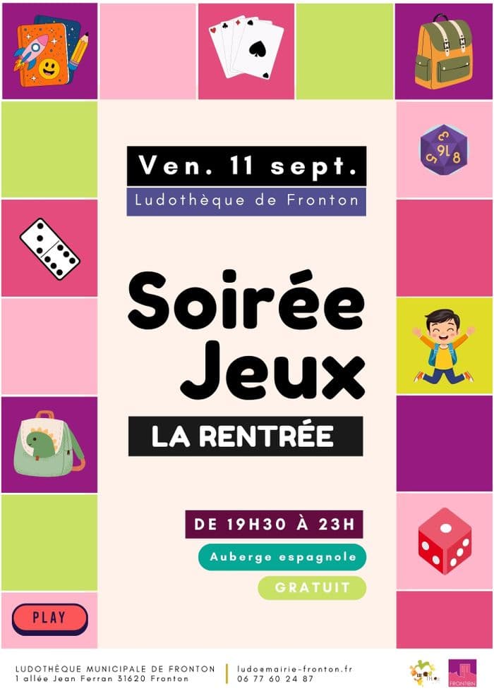 Soirée Jeux : Rentrée · photo 1