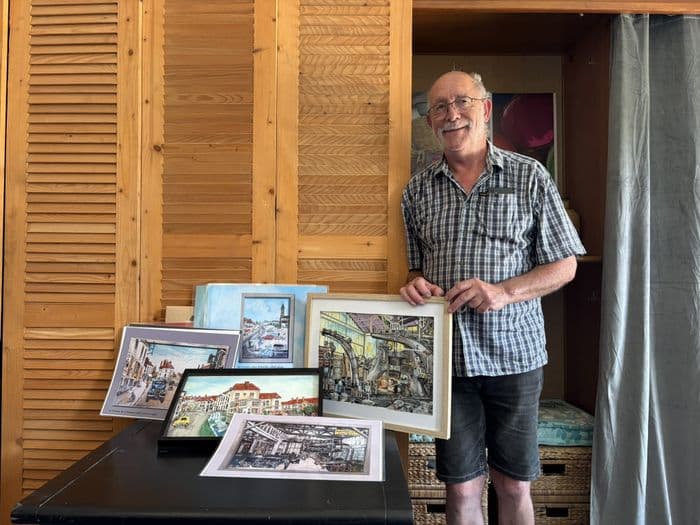 Exposition de tableaux 3D en cartons collés et vente sous forme de set de table · photo 1